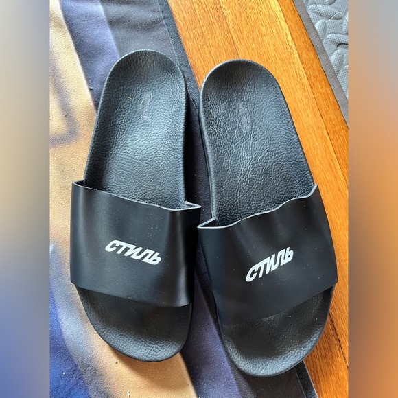 Heron Preston leather sandals - Picture 2 of 4